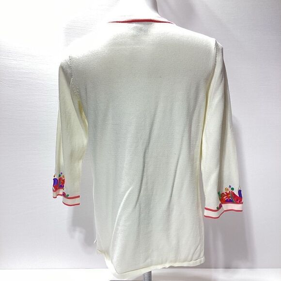 Bob Mackie Floral Fruit Summer Cardigan XS - Picture 4 of 6